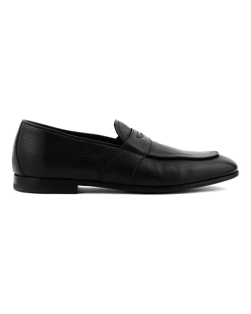Franceschetti Loafer aus Kaviarleder - Schwarz Schwarz