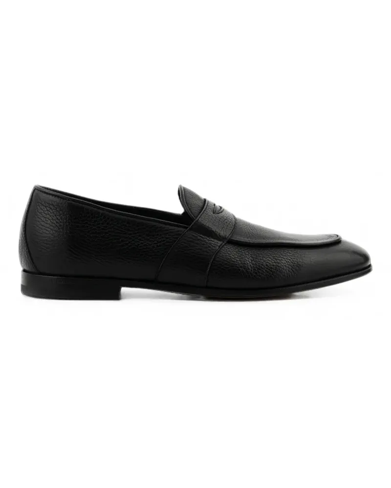 Franceschetti Loafer aus Kaviarleder - Schwarz Schwarz