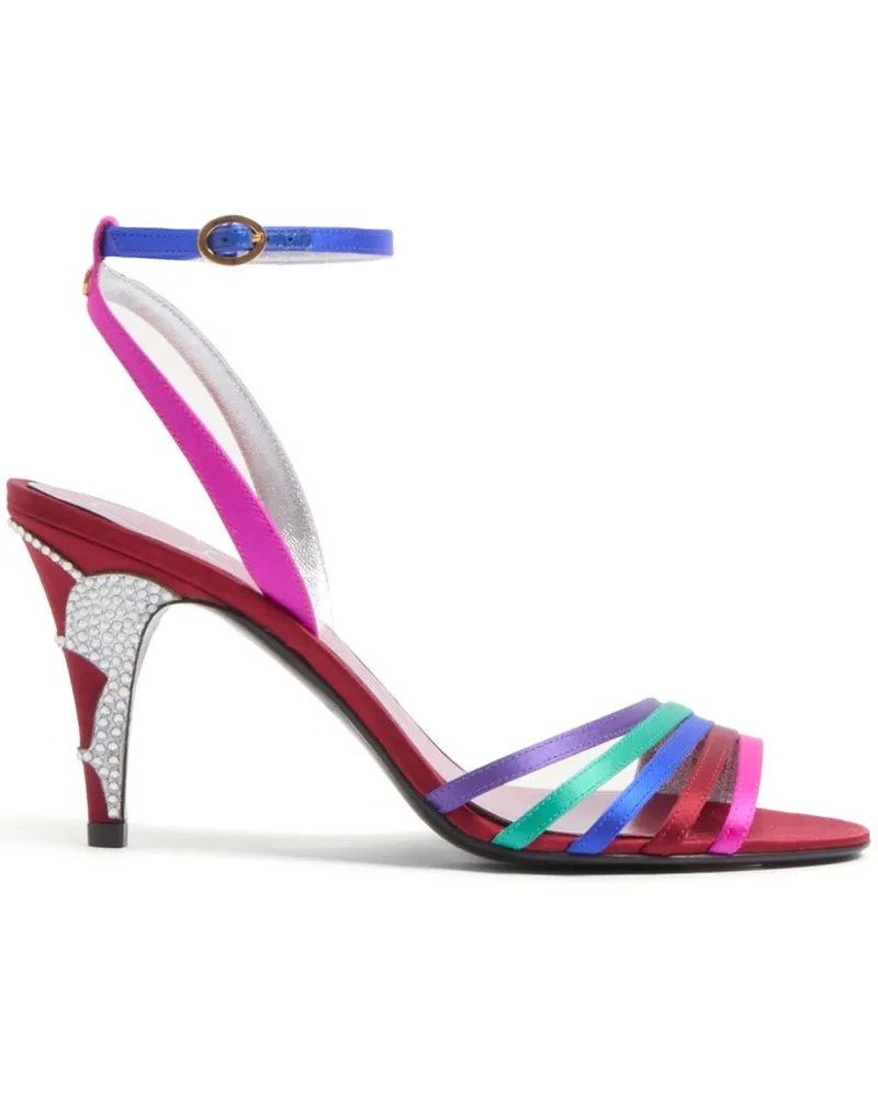 Valentino Garavani Ladycrush Sandalen aus Satin 85mm - Rosa Rosa