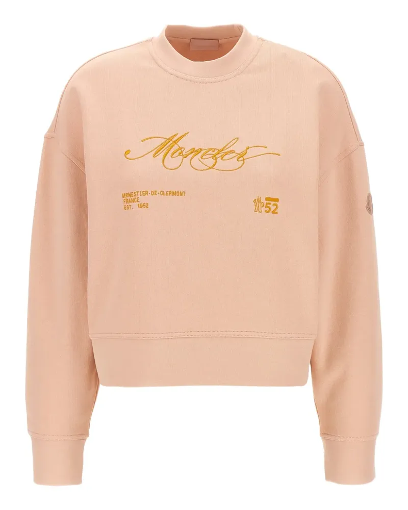 Moncler Sweatshirt mit Stickerei - Rosa Rosa