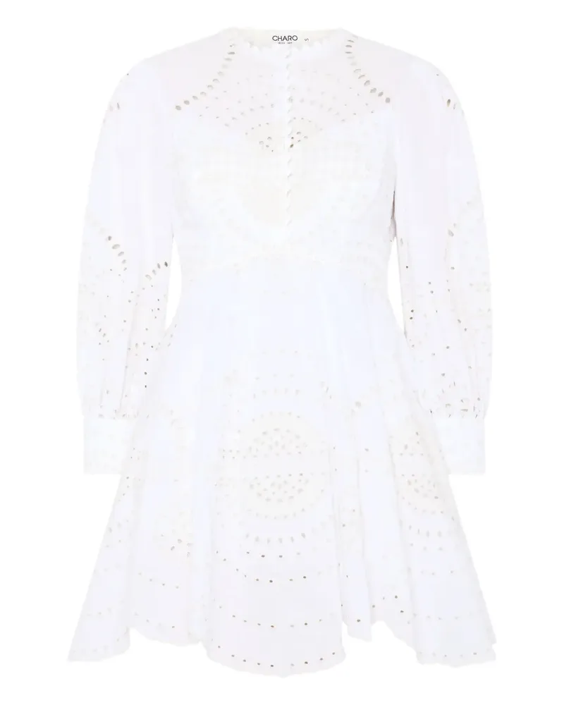 Charo Ruiz Ashai Minikleid - Weiß Weiß