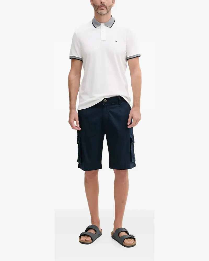 Aeronautica Militare Cargo-Shorts mit Logo-Schild - Blau Blau