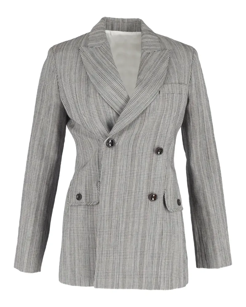 Joseph Doppelreihiges Sakko mit Hahnentrittmuster - Grau Grau