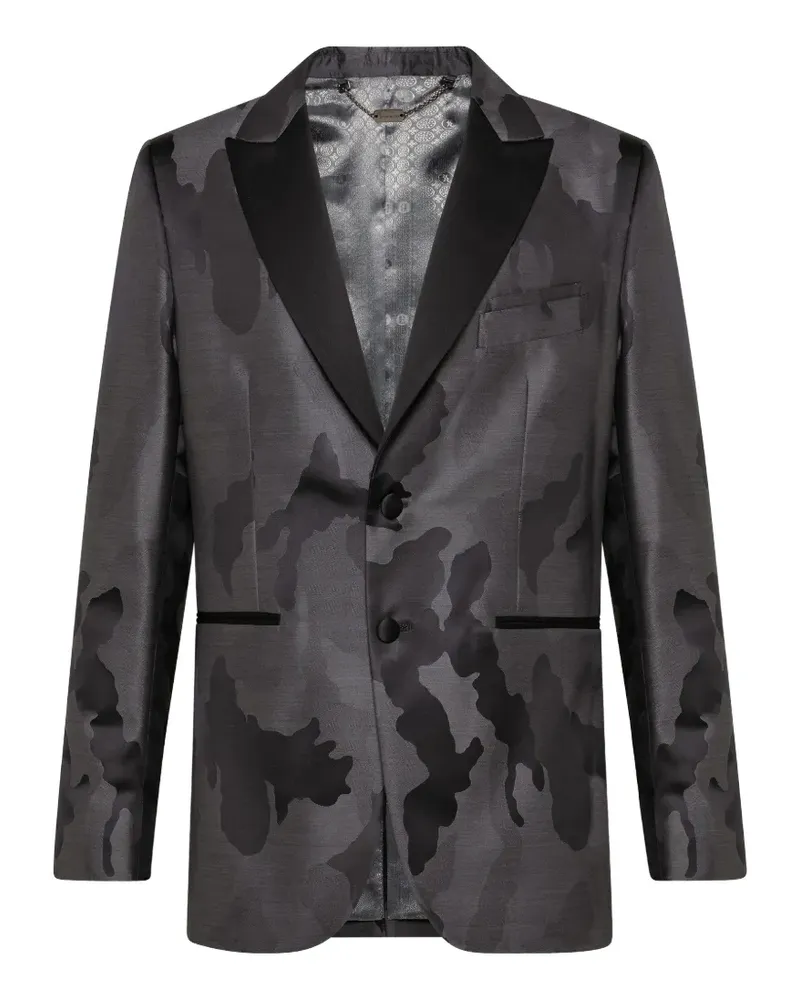 Billionaire camouflage-pattern blazer - Grau Grau