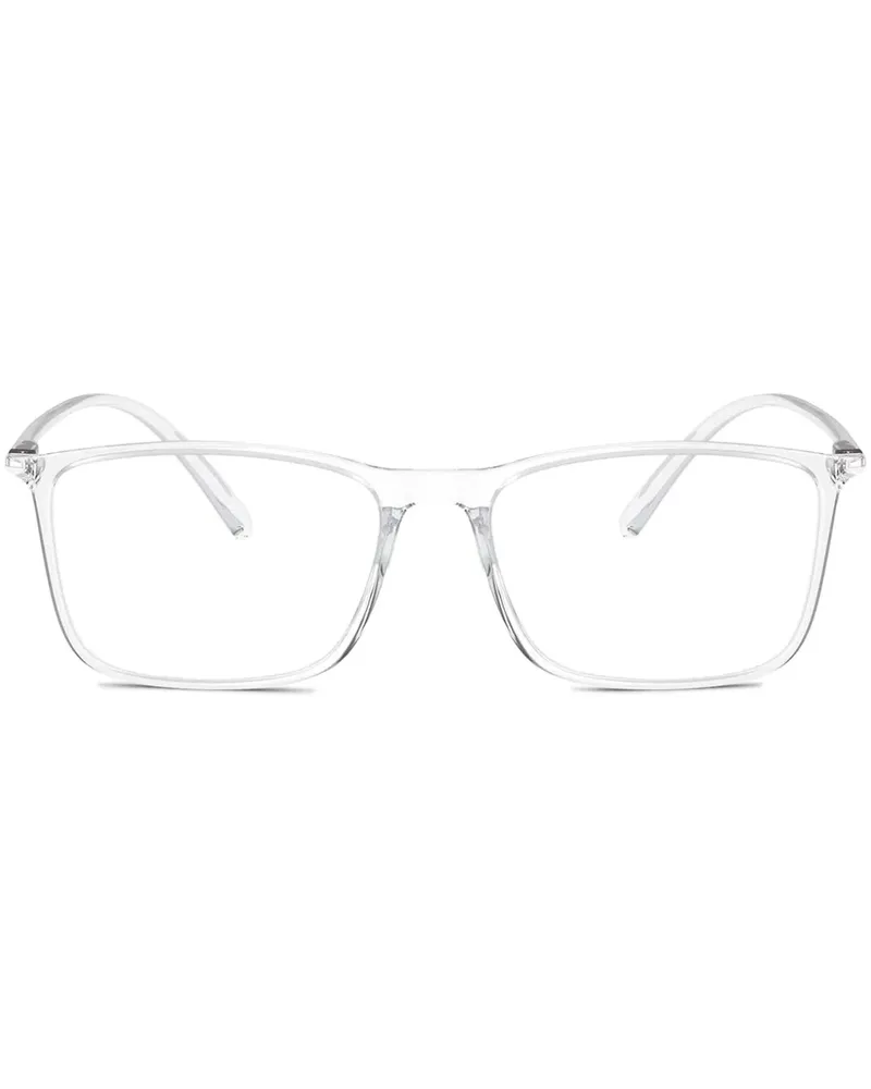 Giorgio Armani Brille mit eckigem Gestell - Weiß Weiß