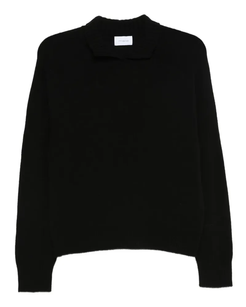Malo Pullover mit Rundhalsausschnitt - Schwarz Schwarz