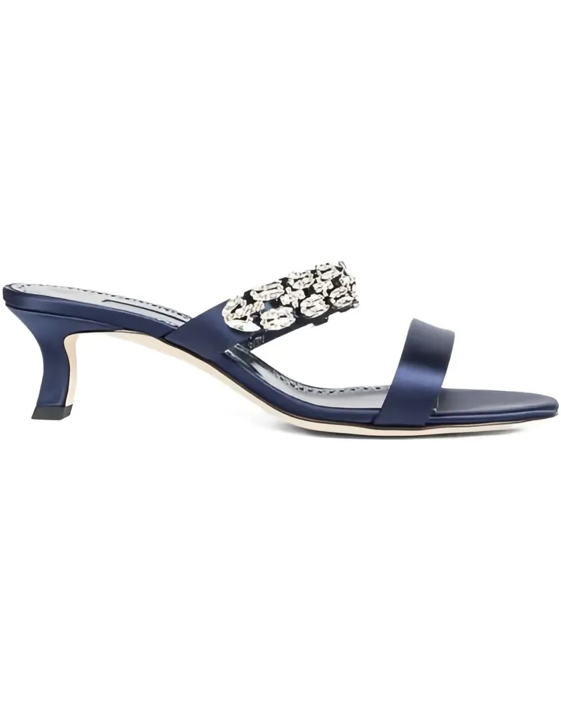 Manolo Blahnik Sakotam Sandalen 50mm - Blau Blau