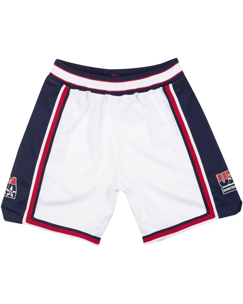Mitchell & Ness NBA Authentic "USA 92" Shorts - Weiß Weiß