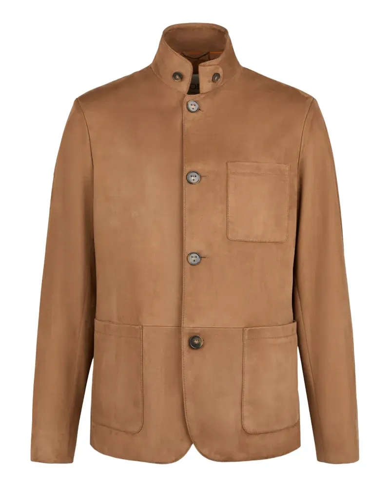 TOD'S Castello jacket in Pashmy-suede - Braun Braun