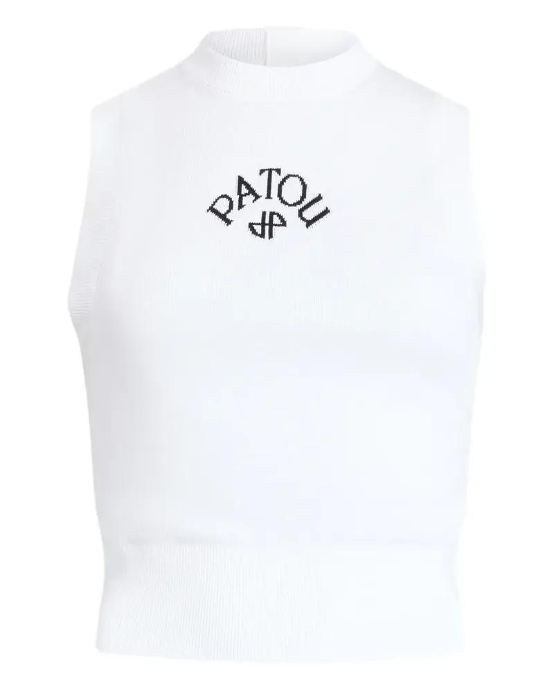 Patou Klassischer Pullunder - Weiß Weiß
