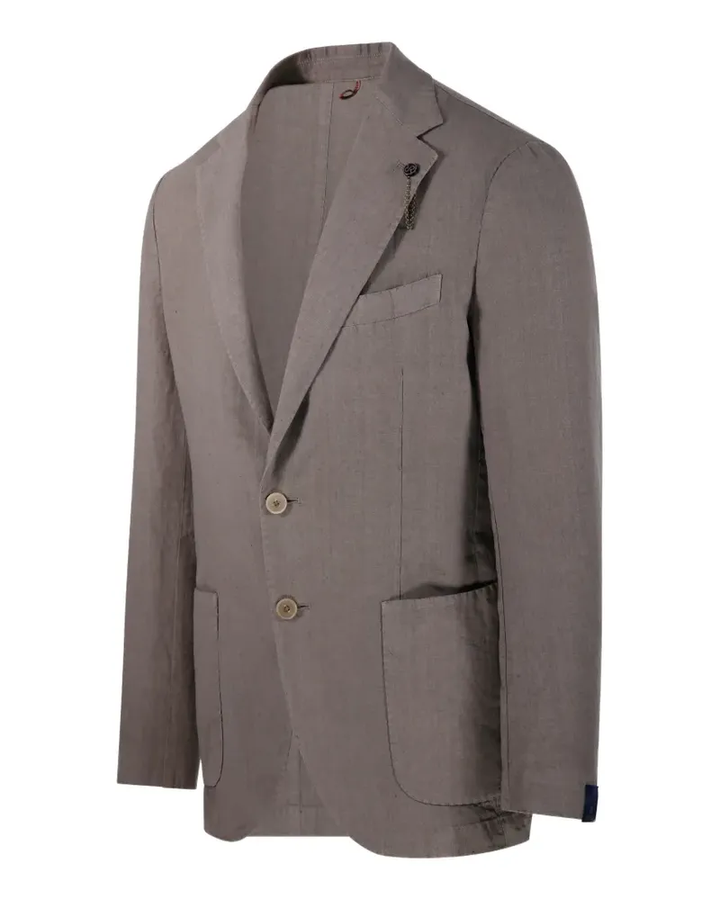 Biagio Santaniello buttoned pocket blazer - Grau Grau