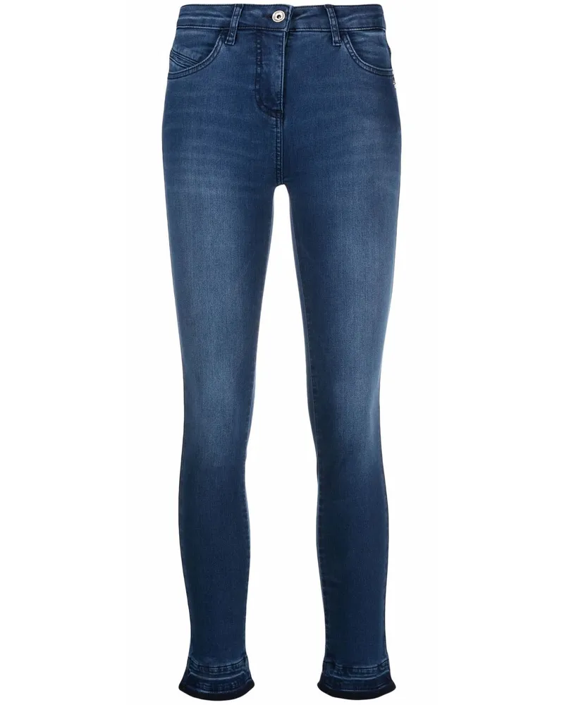 Patrizia Pepe Skinny-Jeans mit hohem Bund Blau