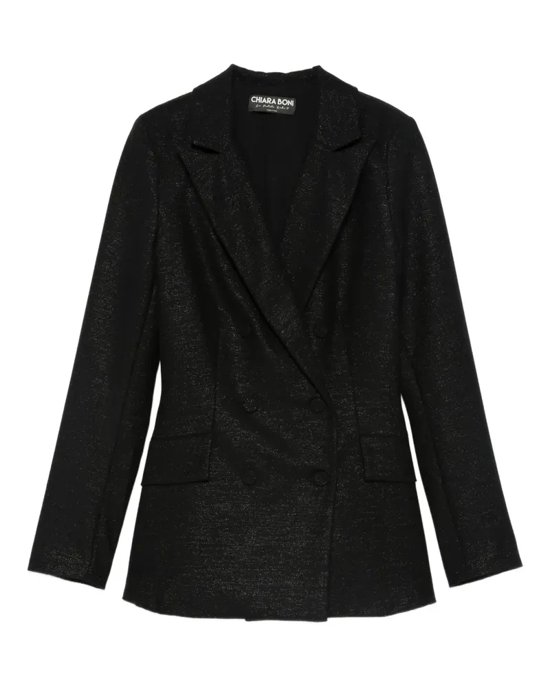 Chiara Boni Doppelreihiger Blazer - Schwarz Schwarz