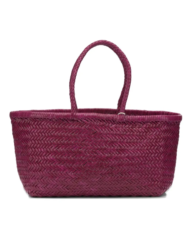Dragon Diffusion Triple Jump woven-leather shoulder bag - Violett Violett