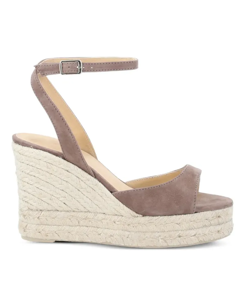 Castañer Brook Wedge-Espadrilles aus Wildleder - Nude Nude