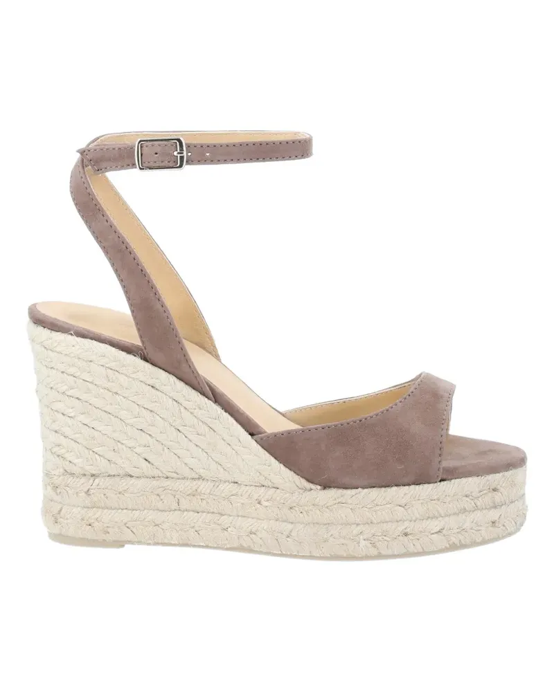 Castañer Brook suede wedge espadrilles - Nude Nude