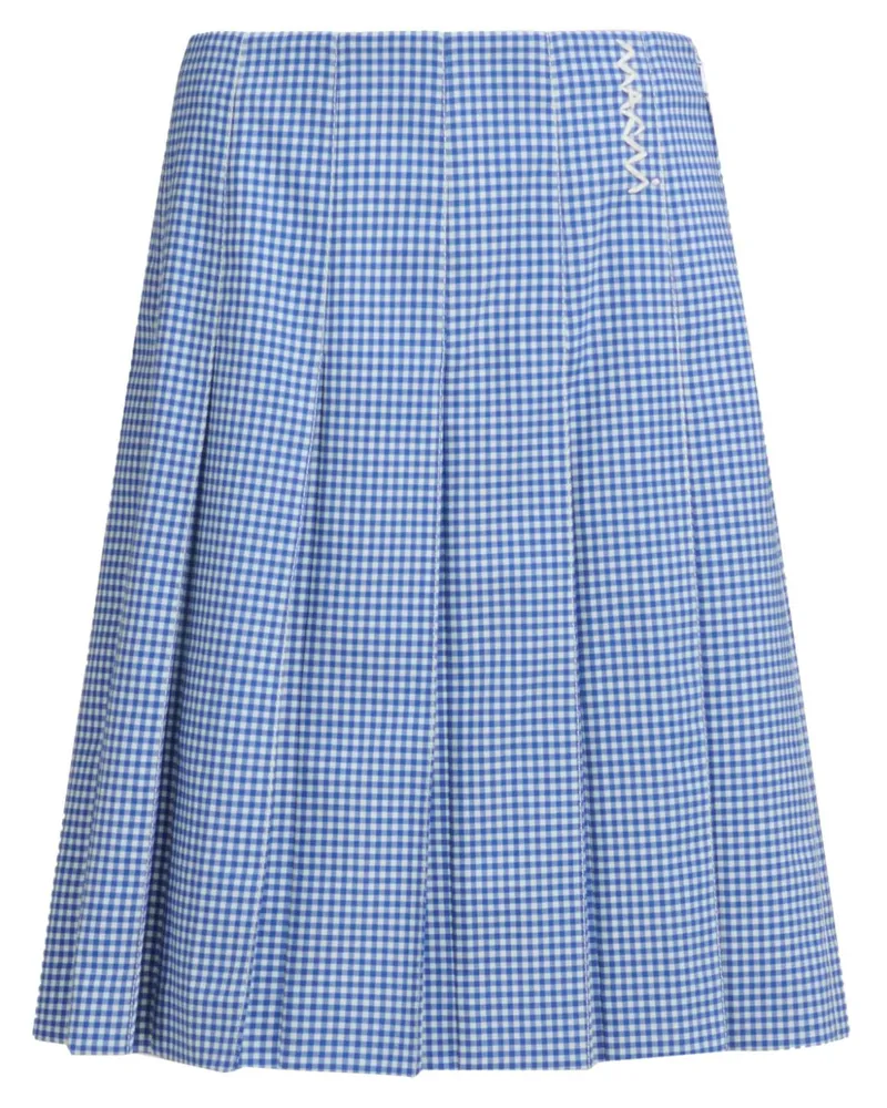 Marni Midirock mit Falten - Blau Blau