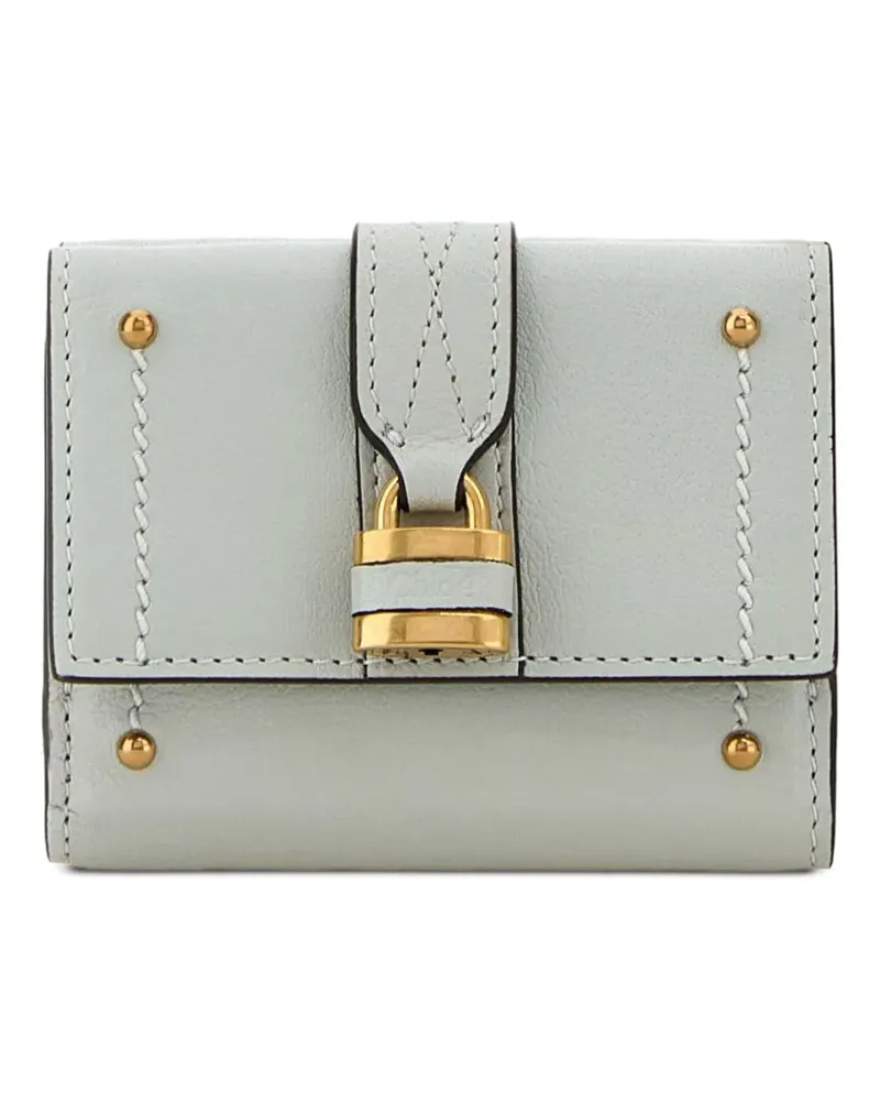 Chloé padlock leather wallet - Blau Blau