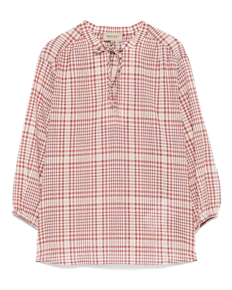 Woolrich Karierte Bluse - Weiß Weiß