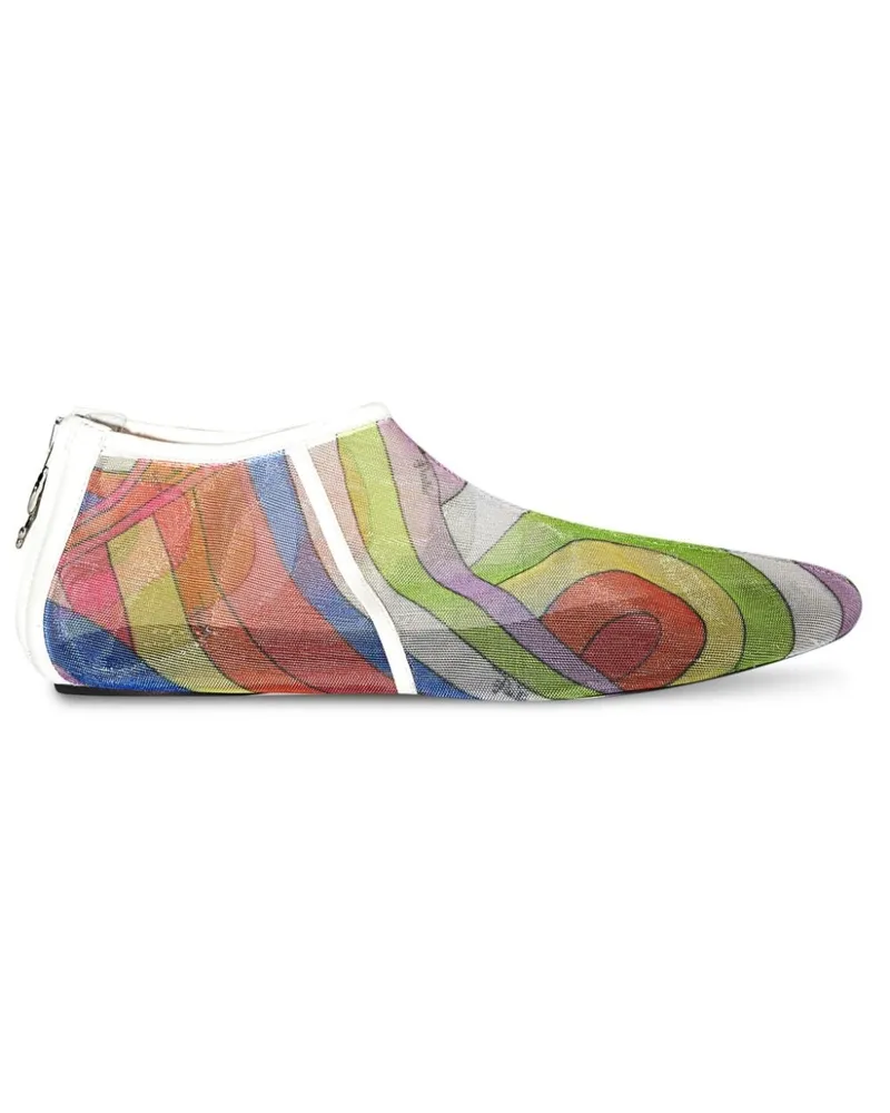 Emilio Pucci Stiefeletten mit Iride-Print - Grün Grün