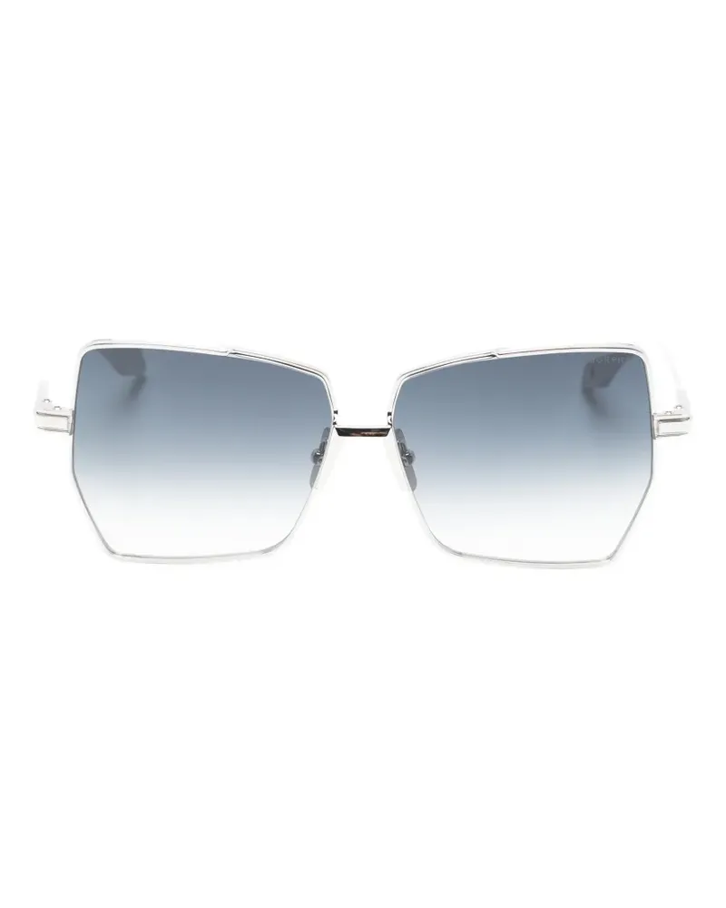 DITA Metamorphis Sonnenbrille mit geometrischem Gestell - Silber Silber