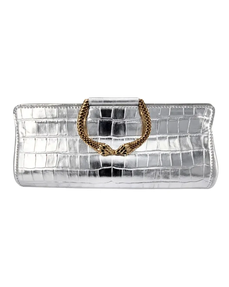 MADISON.MAISON Moc Croc clutch bag - Silber Silber