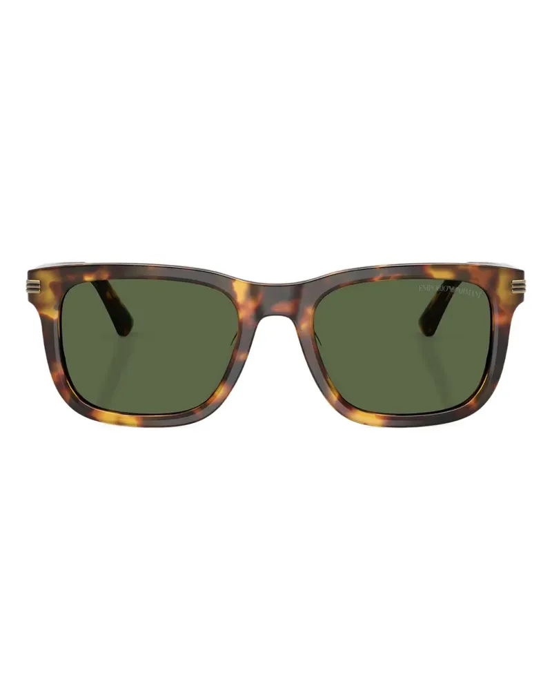 Emporio Armani Sonnenbrille mit unregelmäßiger Form - Braun Braun