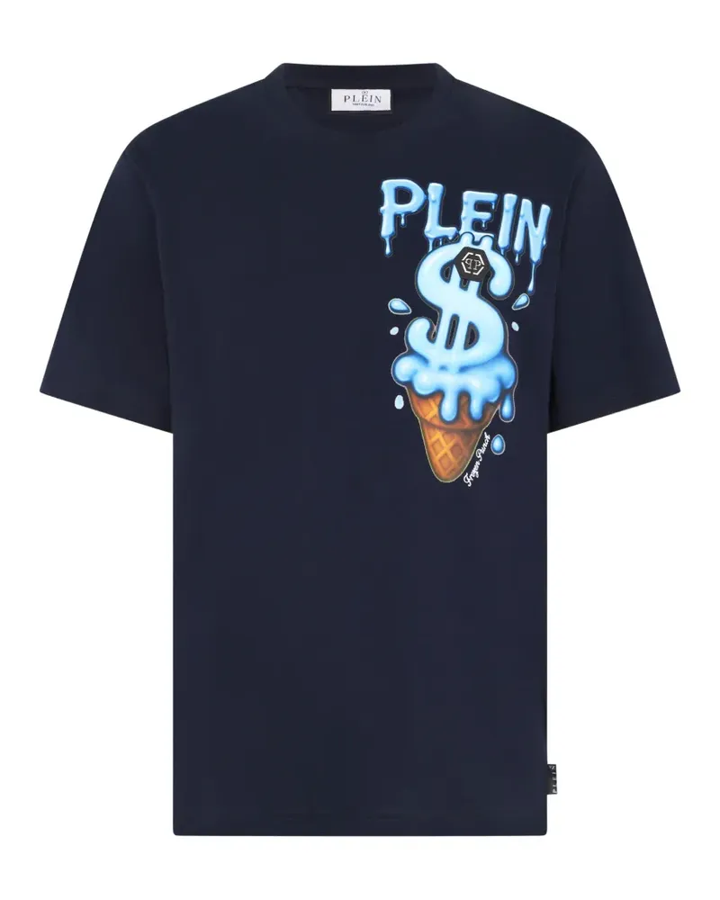 Philipp Plein T-Shirt mit rundem Ausschnitt - Blau Blau