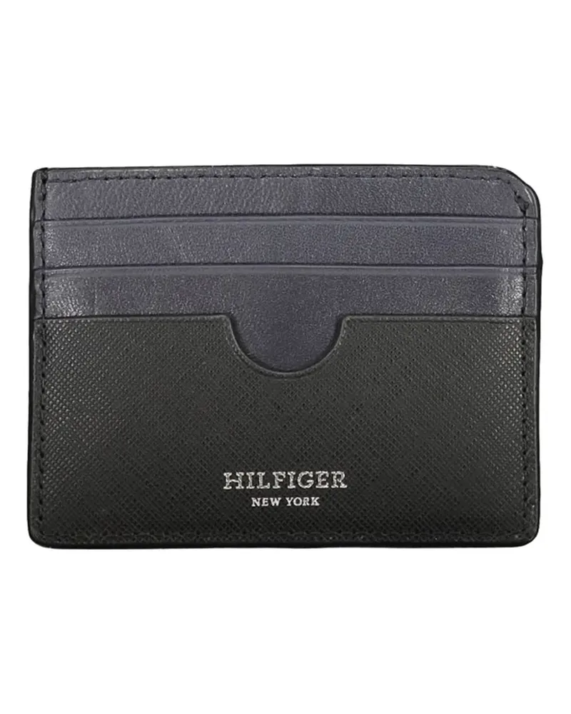 Tommy Hilfiger saffiano-leather card holder - Schwarz Schwarz