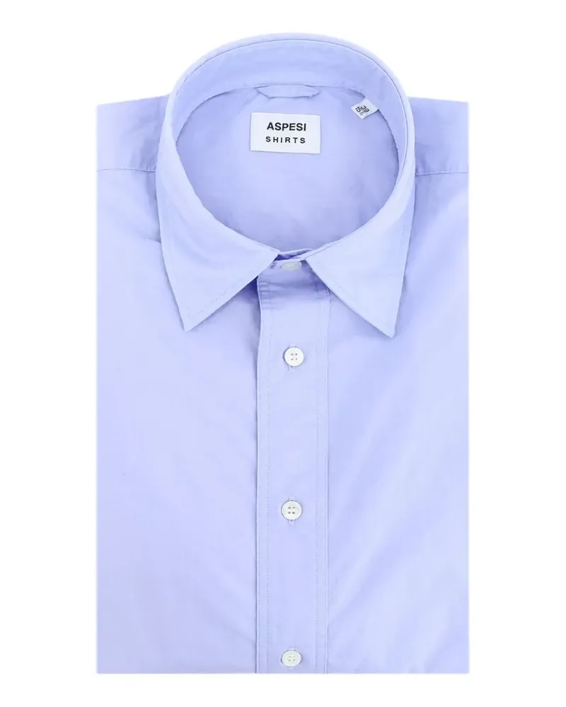 ASPESI Hemd mit Knopfleiste - Blau Blau