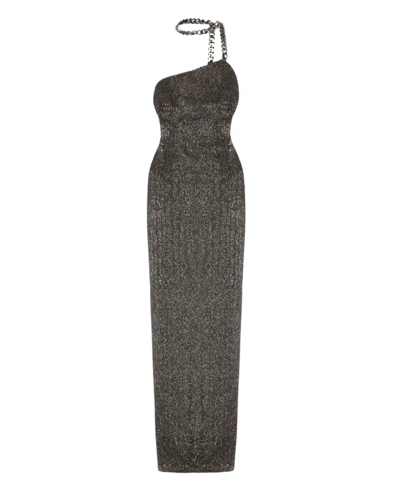 Tom Ford Maxikleid mit Kristallverzierung - Silber Silber