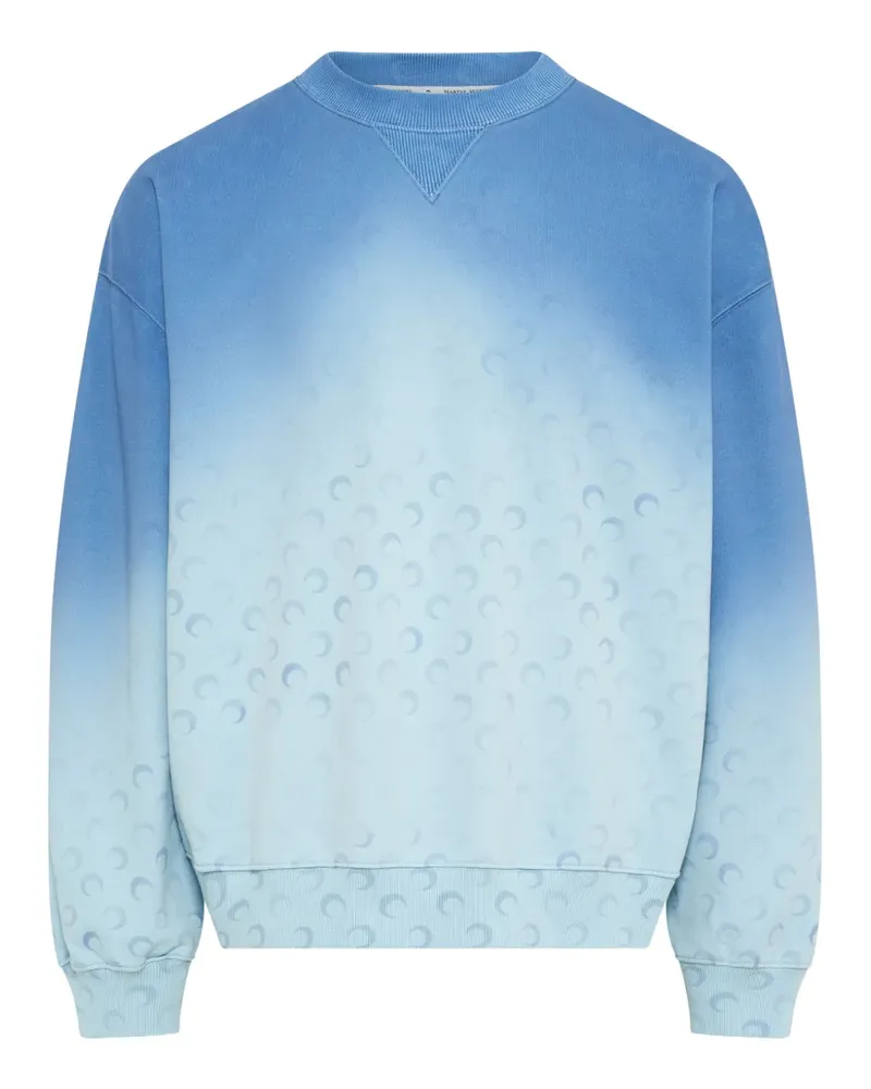 Marine Serre Moon Faded Sweatshirt - Blau Blau