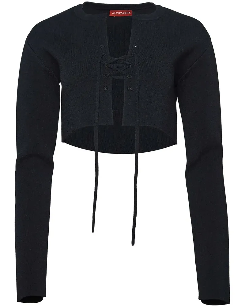 Altuzarra Gerippter Pullover - Schwarz Schwarz