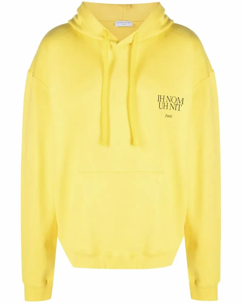 IH NOM UH NIT Hoodie mit Logo-Print - Gelb Gelb