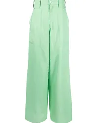 Stella McCartney High-Waist-Hose mit weitem Bein Grün