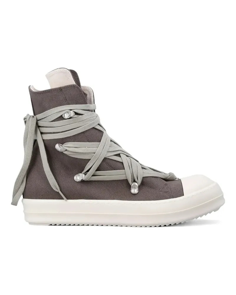 DRKSHDW by Rick Owens lace-up high-top sneakers - Grau Grau