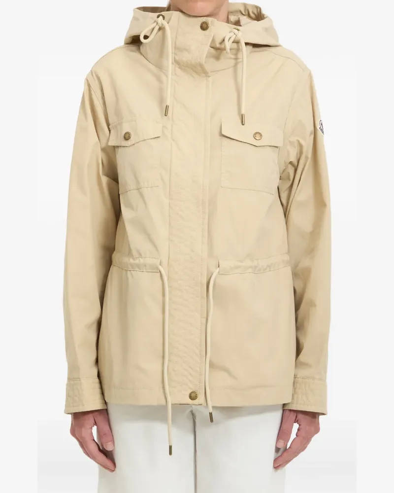 Moncler Serin drawstring-waist parka - Nude Nude