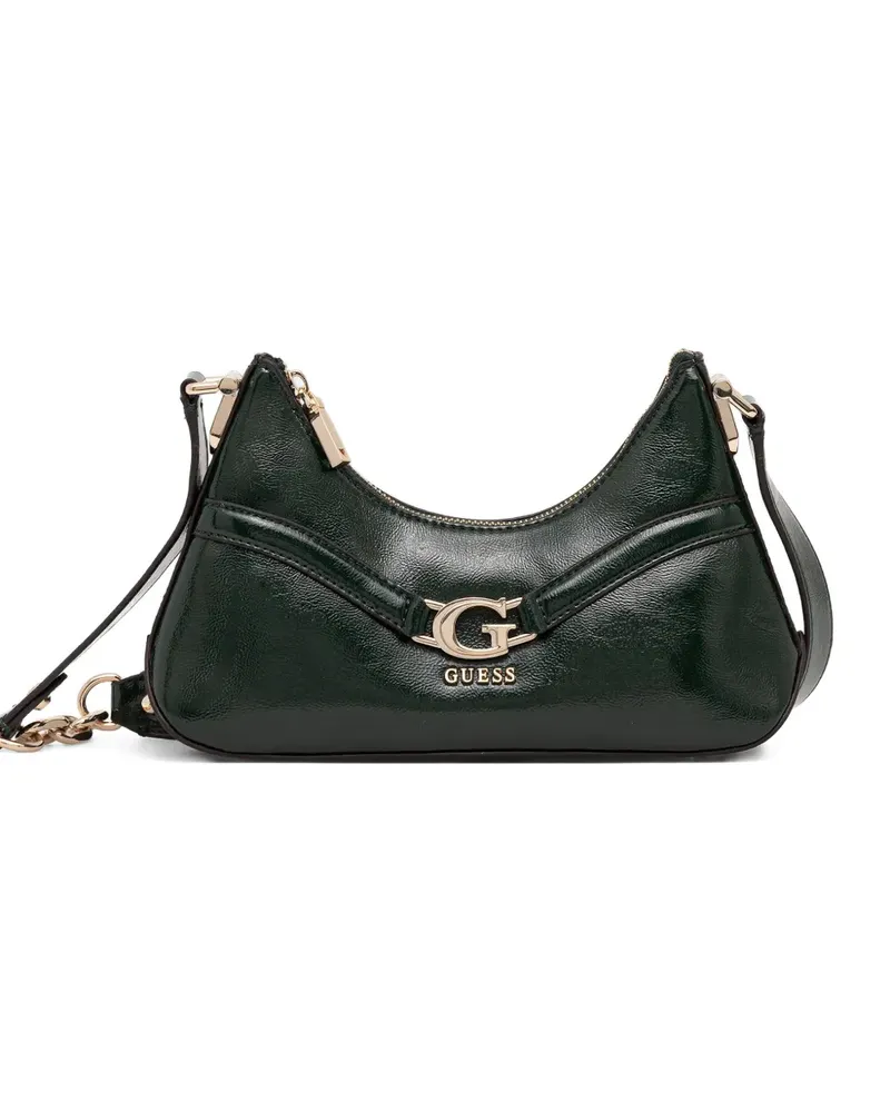 Guess logo plaque satchel - Grün Grün