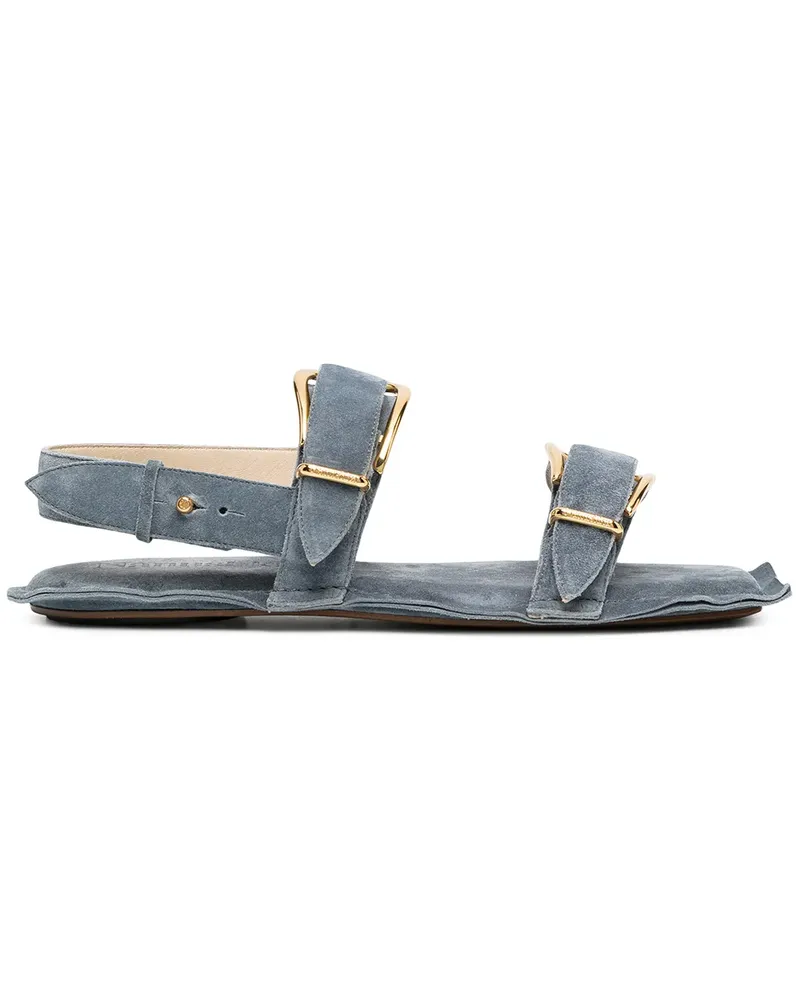 Nanushka Sandalen aus Leder - Blau Blau