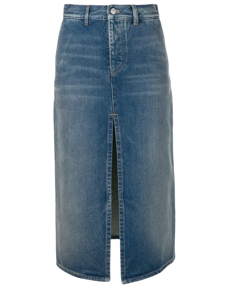 Balenciaga Rock mit Schlitz - Blau Blau
