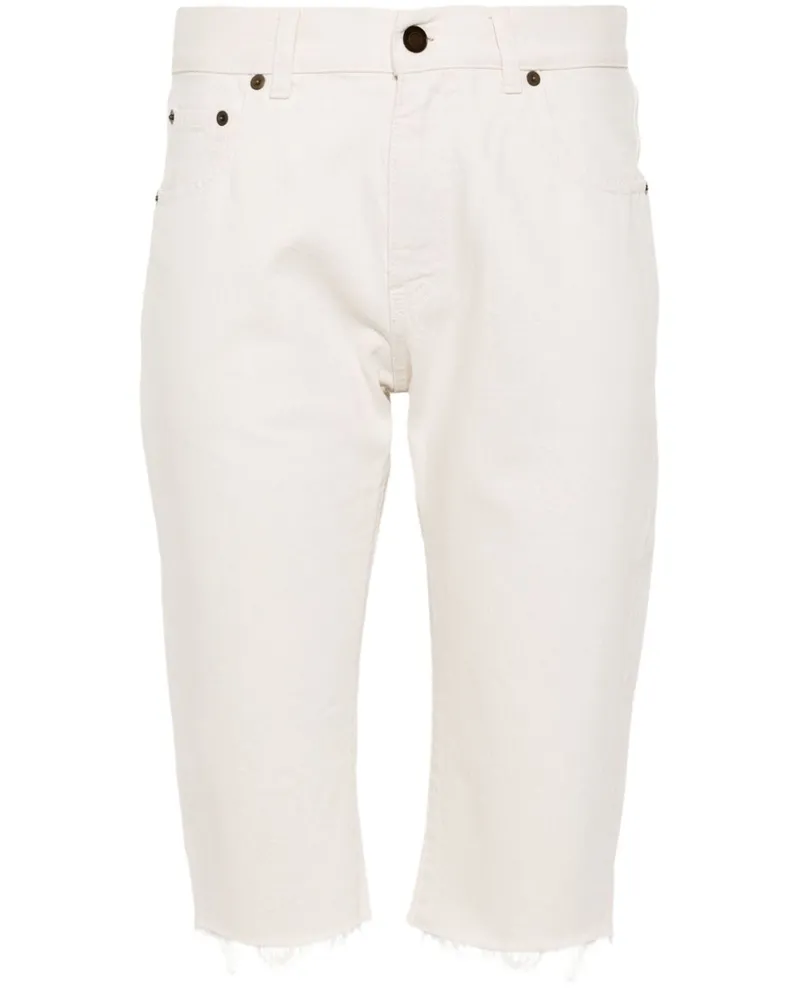 Saint Laurent Klassische Jeans-Shorts - Weiß Weiß
