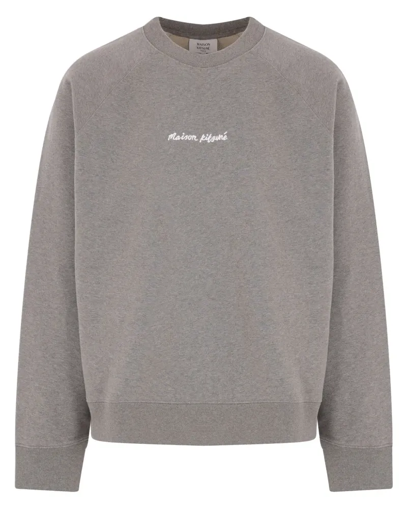 Kitsuné Sweatshirt mit Logo-Stickerei - Grau Grau