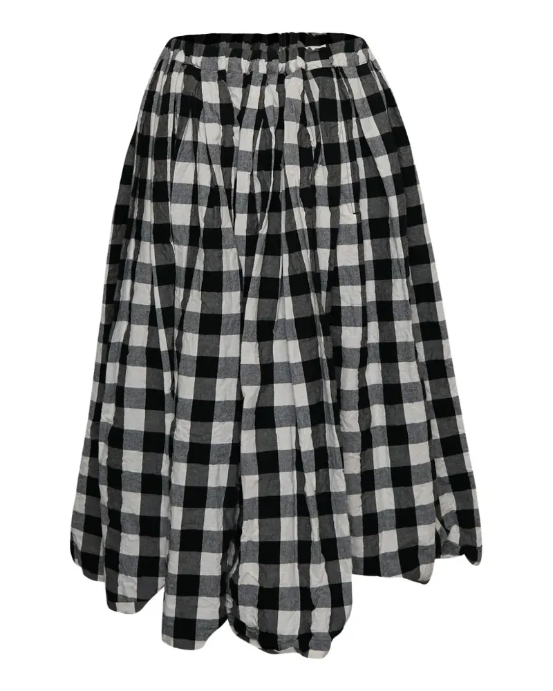 Comme des Garçons gingham check skirt - Schwarz Schwarz