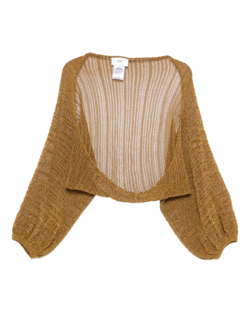SOLOTRE Cardigan mit langen Ärmeln - Braun Braun