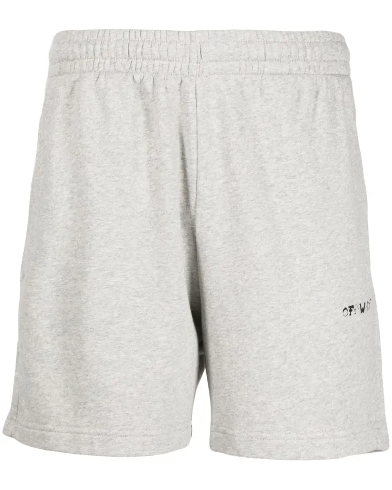 OFF-WHITE Joggingshorts mit Logo-Print - Grau Grau