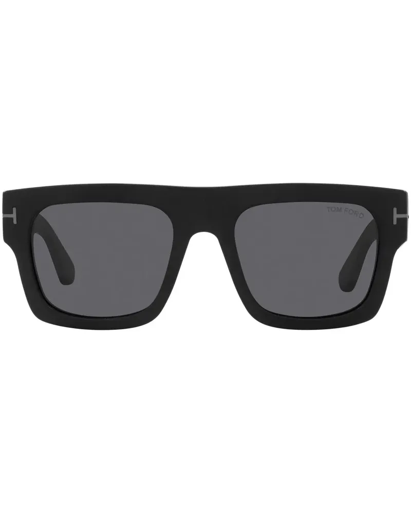 Tom Ford Sonnenbrille mit eckigem Gestell - Schwarz Schwarz