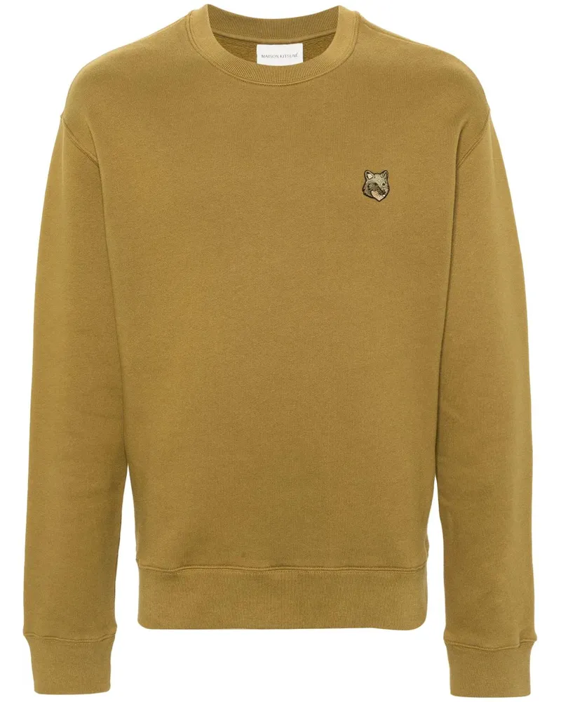 Kitsuné Sweatshirt mit Logo-Patch - Grün Grün