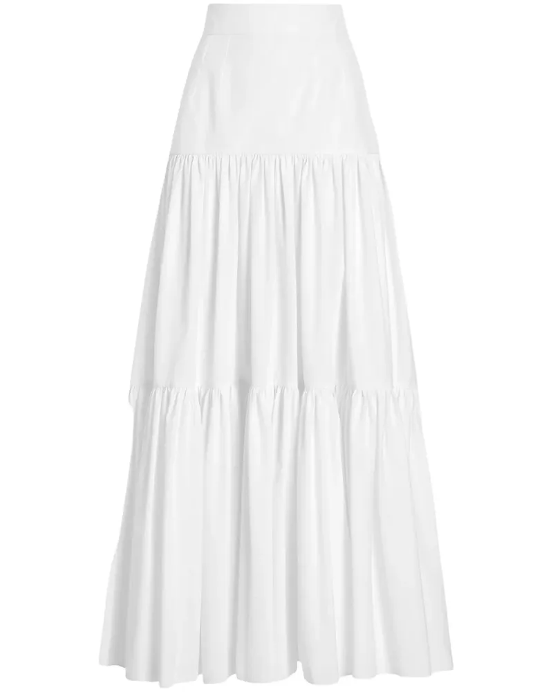 Dolce & Gabbana Gestufter Maxirock - Weiß Weiß