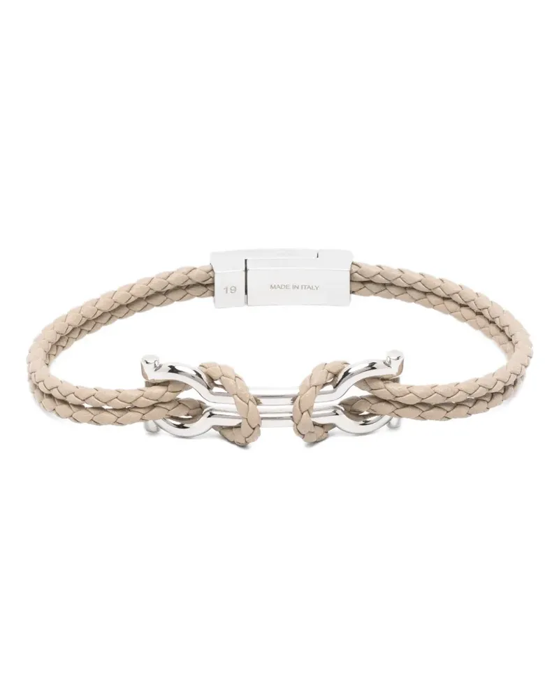 Ferragamo Gancini cord bracelet - Silber Silber