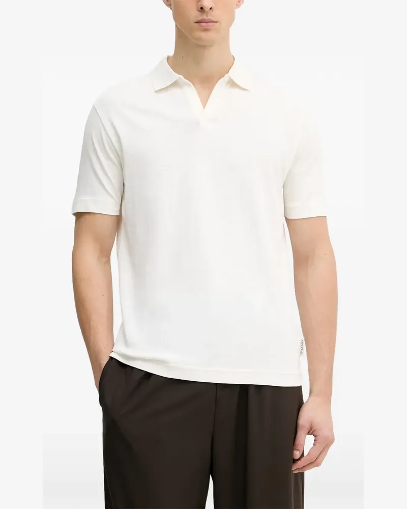 Marc O'Polo open-collar short-sleeve top - Nude Nude